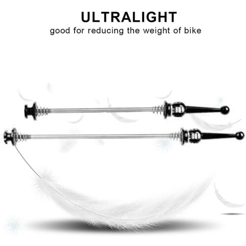 Titanium Quick Release Bicycle Skewers for Road Bike,Black 2