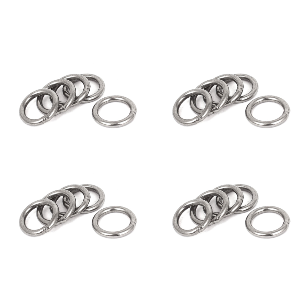 20Mm X 3Mm Stainless Steel Webbing Strapping Welded O Rings 5 Pcs 4711893419768