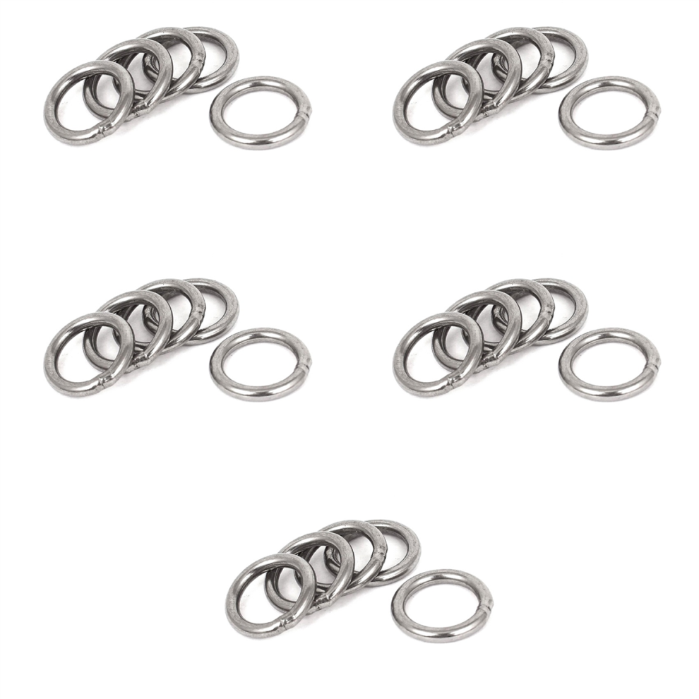 20Mm X 3Mm Stainless Steel Webbing Strapping Welded O Rings 5 Pcs 4711893419751