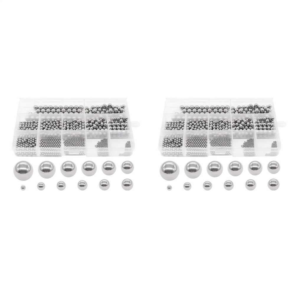 Steel Balls 1-8Mm Metric Bicycle Bearing Balls Assortment Kit 4711893417894