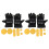 DIY Longboard Slide Gloves Skateboard Gloves Foam Protector Gloves 1