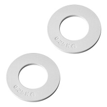 2X Fractional Weights Mini Weight Plates Accessory White 0.25Kg