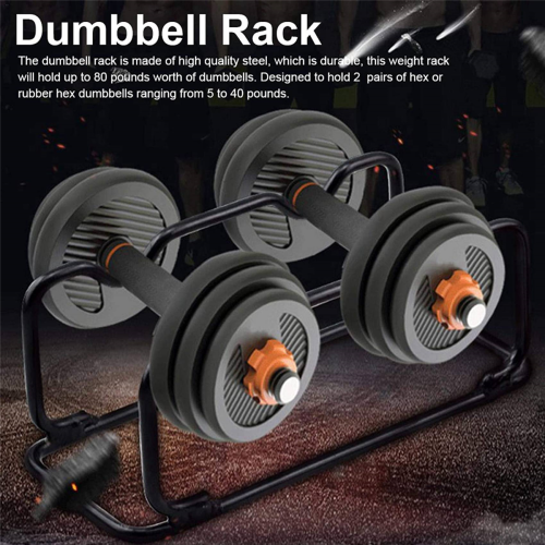 Small Dumbbell Stand Rack, Compact Steel Rack Barbell Storage Rack 2