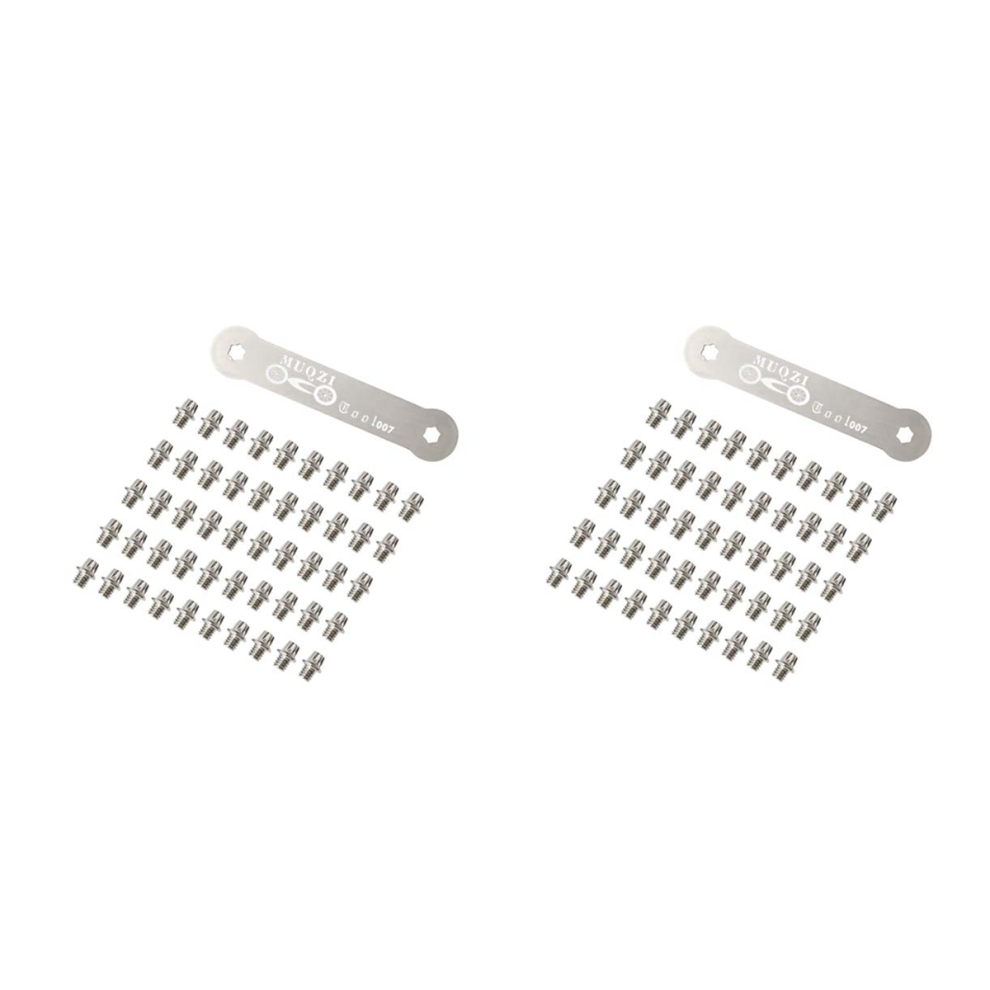 50Pcs Pedals Bolts Fixed Screw Non-Slip With Wrench Tool 4711893421327