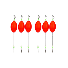 6Pack Fishing Bobbers Popping Cork Float for Redfish Speckled Trout