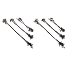 Fishing Line 60pcs Stainless Steel Wire Leader 15/23/30cm Line Black