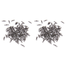 100 x Rolling Wirbel fuer Karpfen Meer Angeln 8 Schleife Form