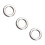 fishing solid ring jigging fishing 304 stainless steel very large 1# 3