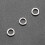 fishing solid ring jigging fishing 304 stainless steel very large 1# 6