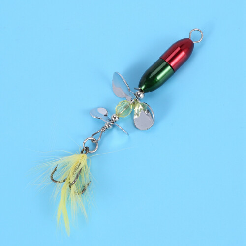 3X Long Casting Spinner Bait Fishing Lure Double Tail Propeller 10g 1