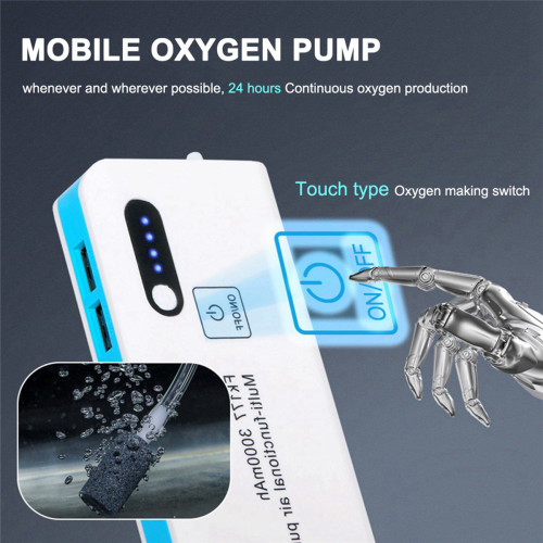 Fishing Air Pump Aerator Live Baits Aquarium Mobile Oxygen with Lamp 1