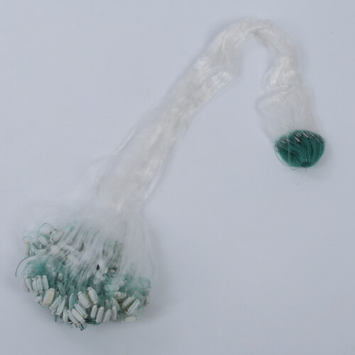 25m Clear White Green Monofilament Fishing Fish Net w Float 2