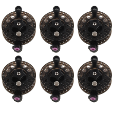 Plastic Ice Fishing Reels Fly Fishing Tackle Round Wheel