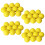 10pcs Yellow Soft Elastic Indoor Practice PU Golf Ball 1