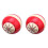 1Pcs 57mm White Red Resin Billiards for Beginner 1