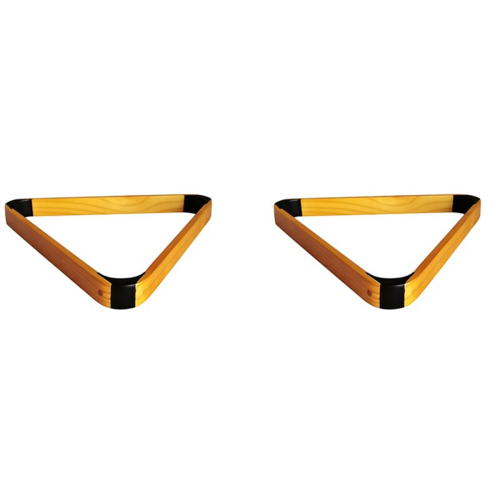 2X Wooden Billiard Ball Rack Solid Triangle Rack Pool Ball Racks