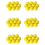 10pcs Yellow Soft Elastic Indoor Practice PU Golf Ball 1