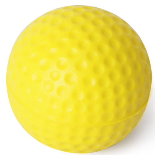 10pcs Yellow Soft Elastic Indoor Practice PU Golf Ball 1