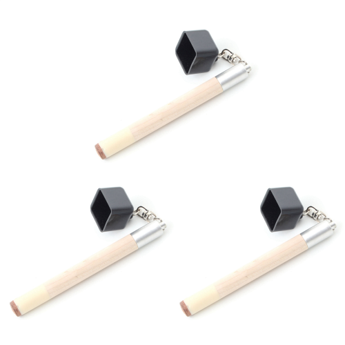 2x Chalk Holder Prep Stick Billiard Snooker Pool Cue Tip Tool