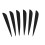 Arrows Vanes 4 Inch Plastic Fletching 50 Pack(Black) 7