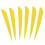 Arrows Vanes 4 Inch Plastic Fletching 50 Pack(Yellow) 3