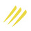 Arrows Vanes 4 Inch Plastic Fletching 50 Pack(Yellow) 4