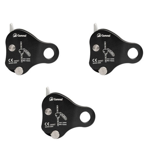 Safety Climbing Protective Ascender 220LB Rope Grip,Black