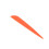 Arrows Vanes 4 Inch Plastic Fletching 100 Pack(Orange) 6
