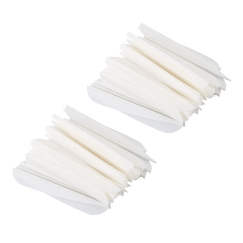 Arrows Vanes 4 Inch Plastic Fletching 100 Pack(White)