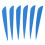 Arrows Vanes 4 Inch Plastic Fletching 100 Pack(Blue) 7