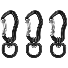 360 Rotating Carabiner Clip,Aluminium Alloy Carabiner D Buckle