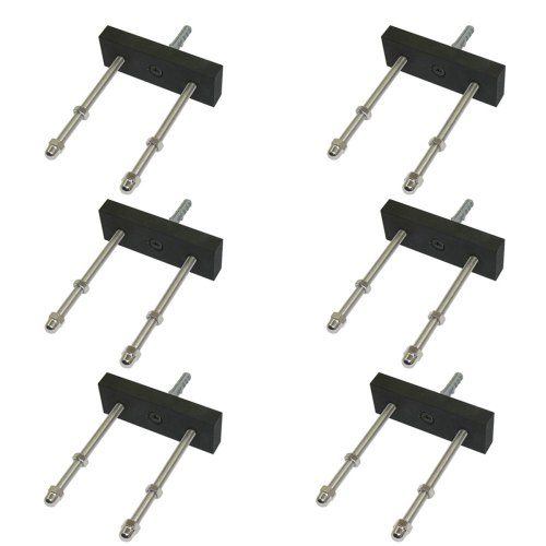 6 Pack Skateboard Floating Deck Display Wall Mount Rack Holder 1