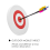 25 x 3Cm Archery Eva Foam Target Bow Moving Practice White+Red 4