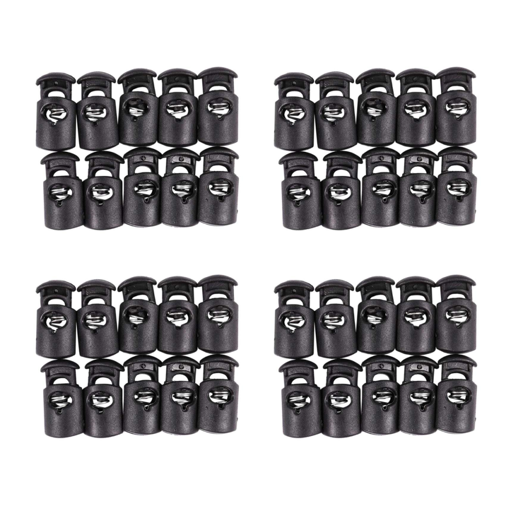 Durchmesser 8 Mm Loch, Kordel Kordelstopper Schwarz, 10 Stueck 4712960687233