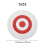 25 x 3Cm Archery Eva Foam Target Bow Moving Practice White+Red 2