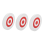 25 x 3Cm Archery Eva Foam Target Bow Moving Practice White+Red 1