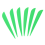 Arrows Vanes 4 Inch Plastic Fletching 50 Pack(Green) 4