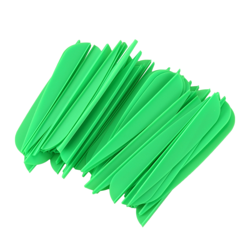 Arrows Vanes 4 Inch Plastic Fletching 50 Pack(Green) 2