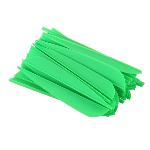 Arrows Vanes 4 Inch Plastic Fletching 50 Pack(Green) 1