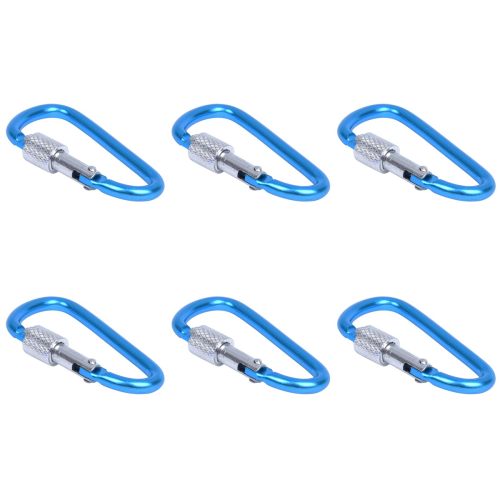 Camping Outdoor D-Ring Carabiner Hook Clip Keychain 6cm