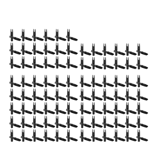 60 Pack Archery Arrows Nock ID 6.2mm Arrows Nocks Insert Tail for DIY 1