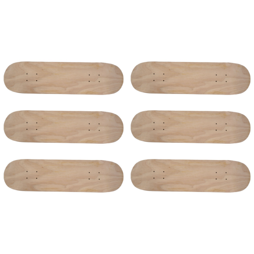 8Inch 8-Layer Maple Blank Double Concave Skateboards Natural Deck