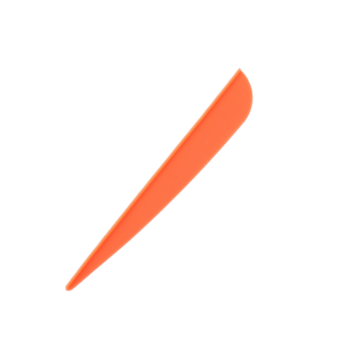 Arrows Vanes 4 Inch Plastic Fletching 50 Pack(Orange) 2