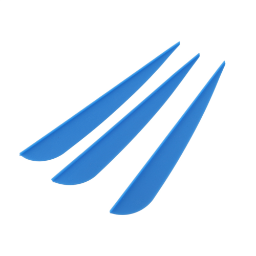 Arrows Vanes 4 Inch Plastic Fletching 50 Pack(Blue) 2