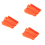 Arrows Vanes 4 Inch Plastic Fletching 50 Pack(Orange) 1