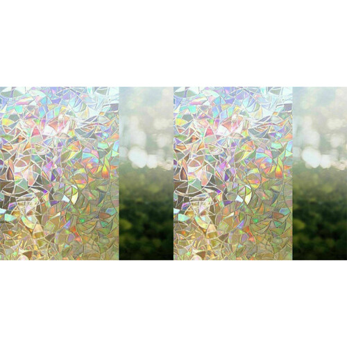 3D Window Film Reflective Decorative Privacy Static Glass Sticker