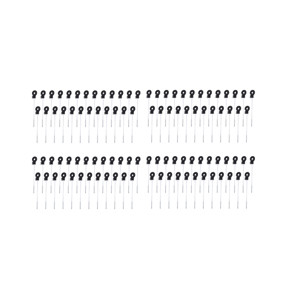 25 Pcs Fence Plastic Ring Insulators Long Screw For Wooden Post 4712751292059