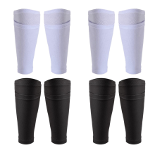 2Pairs Soccer Shin Guard Socks for Kicking Ball Running Cycling S