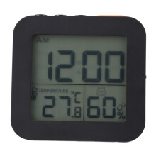 LCD Temperatur Feuchtigkeitsuhr Multifunktionale Snooze Funktion Genaue elektronische Alarmuhr für Erwachsene Kinder Student