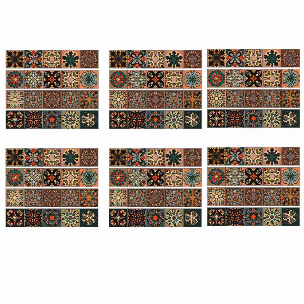 3D Multi Moroccan Self-Adhesive Bathroom Wall Stair Tile Sticker 4712751295302